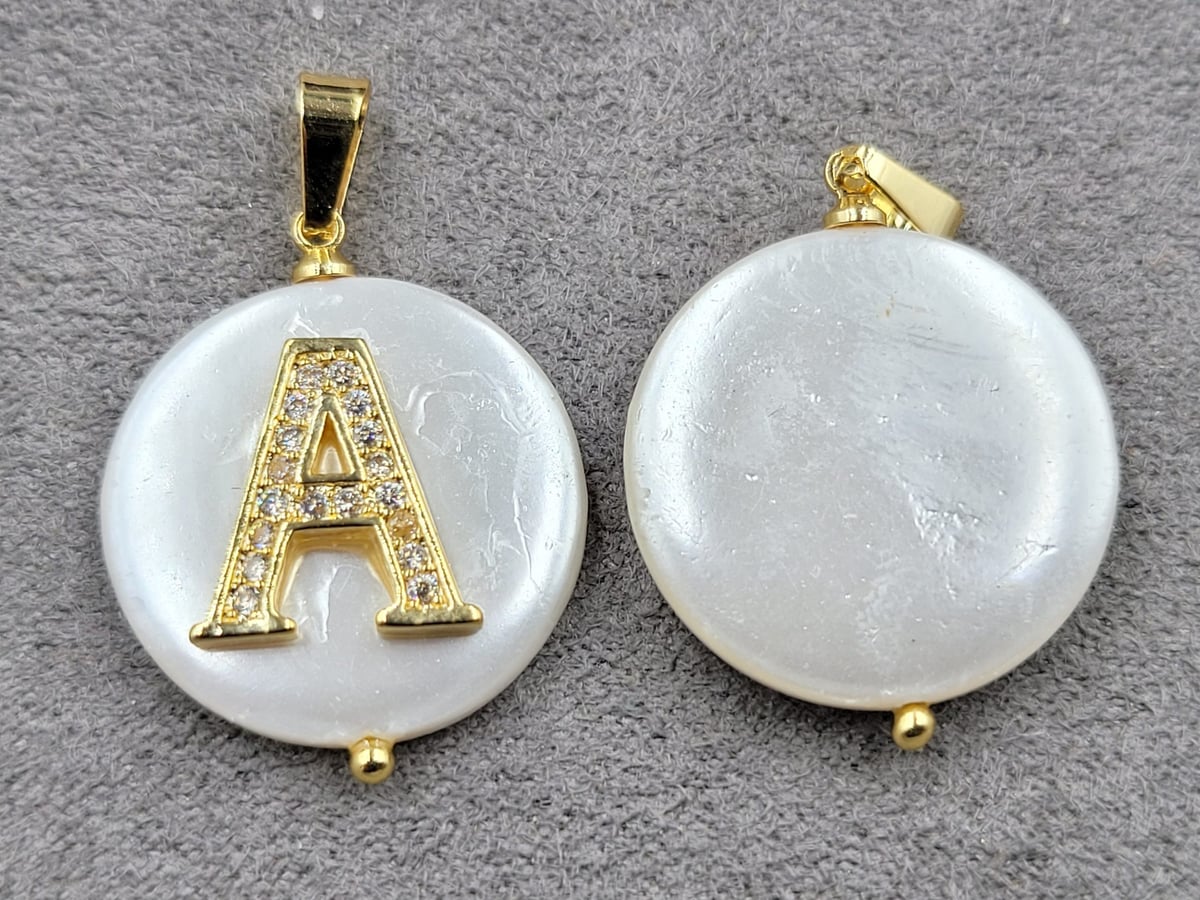 Підвіска 20 мм колір лимонне золото (гіпоалергений сплав)