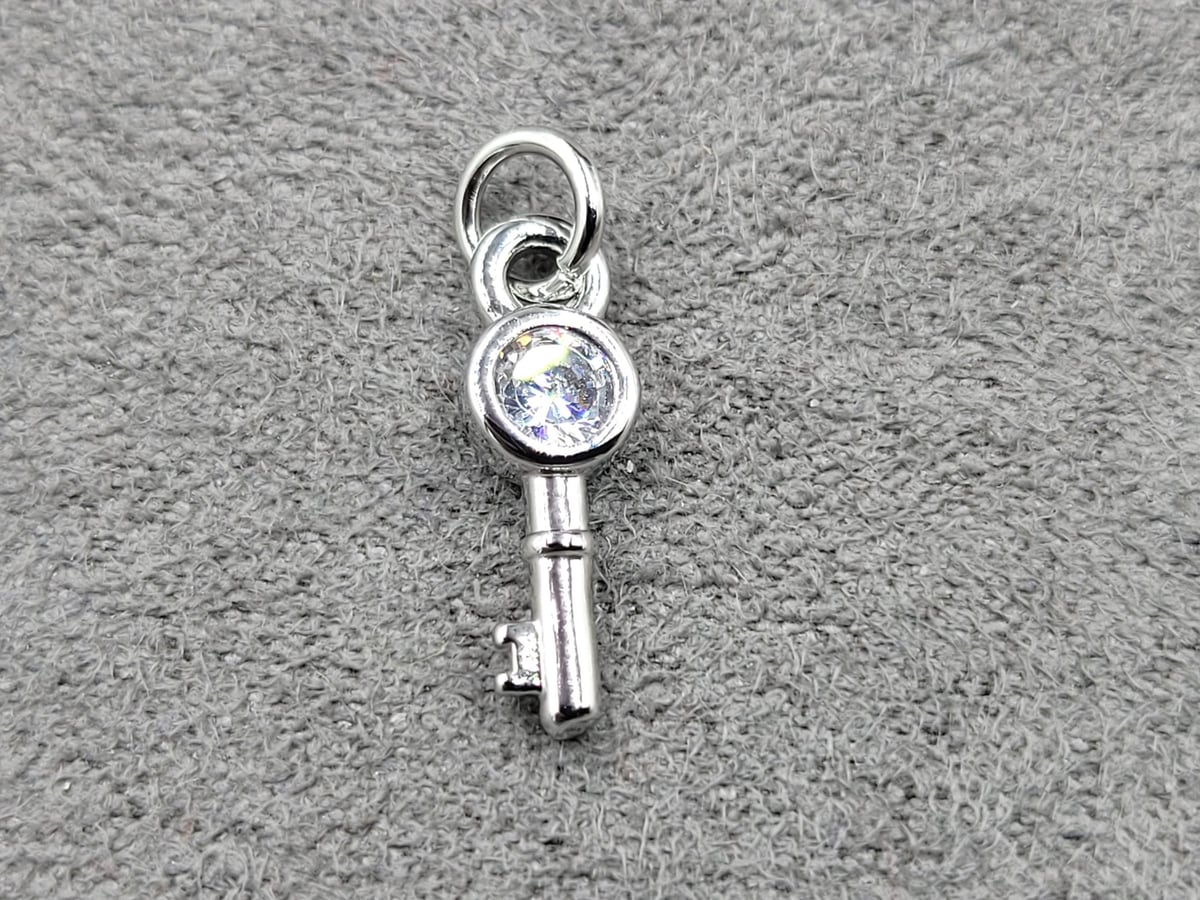 Підвіска 5*14 мм родій (гіпоалергений сплав)