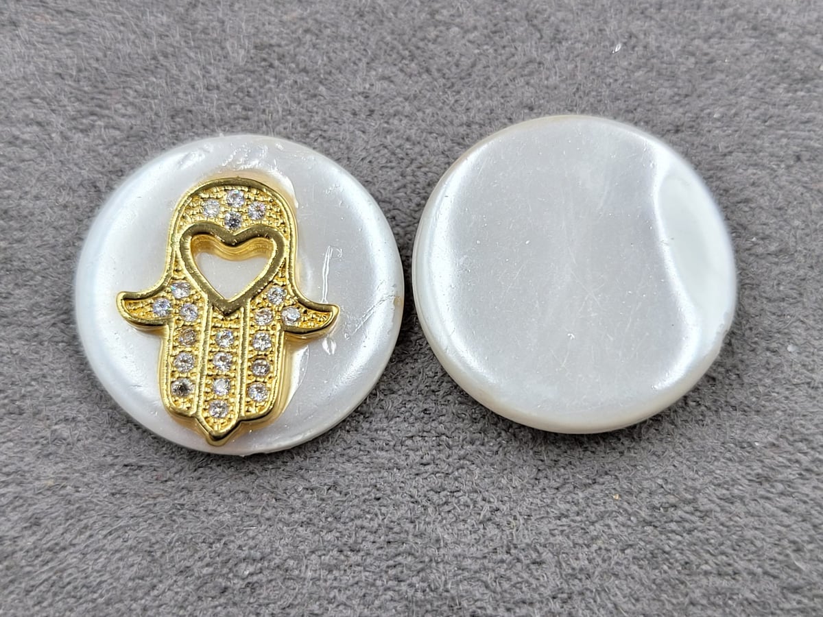 Бусина 20 мм колір лимоне золото (гіпоалергений сплав)