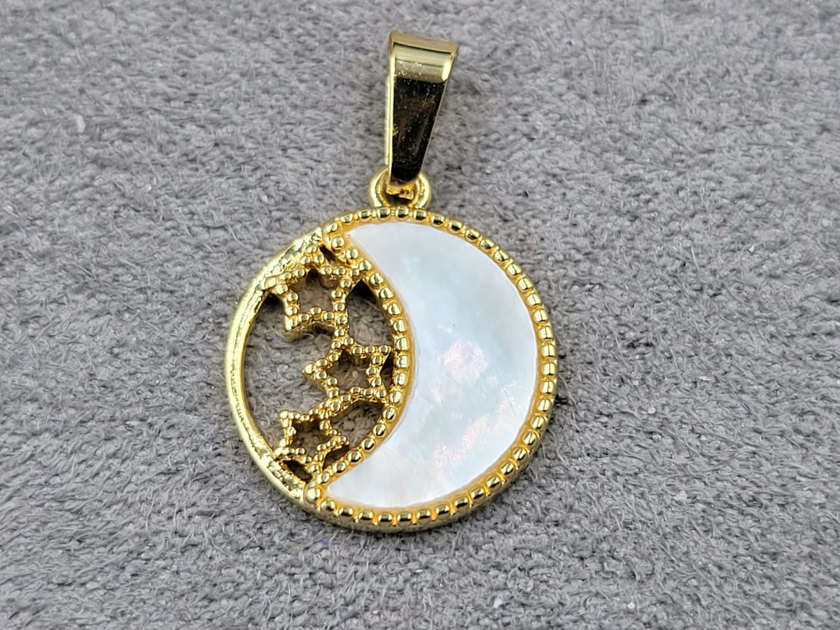 Підвіска 14 мм колір лимонне золото (гіпоалергений сплав)