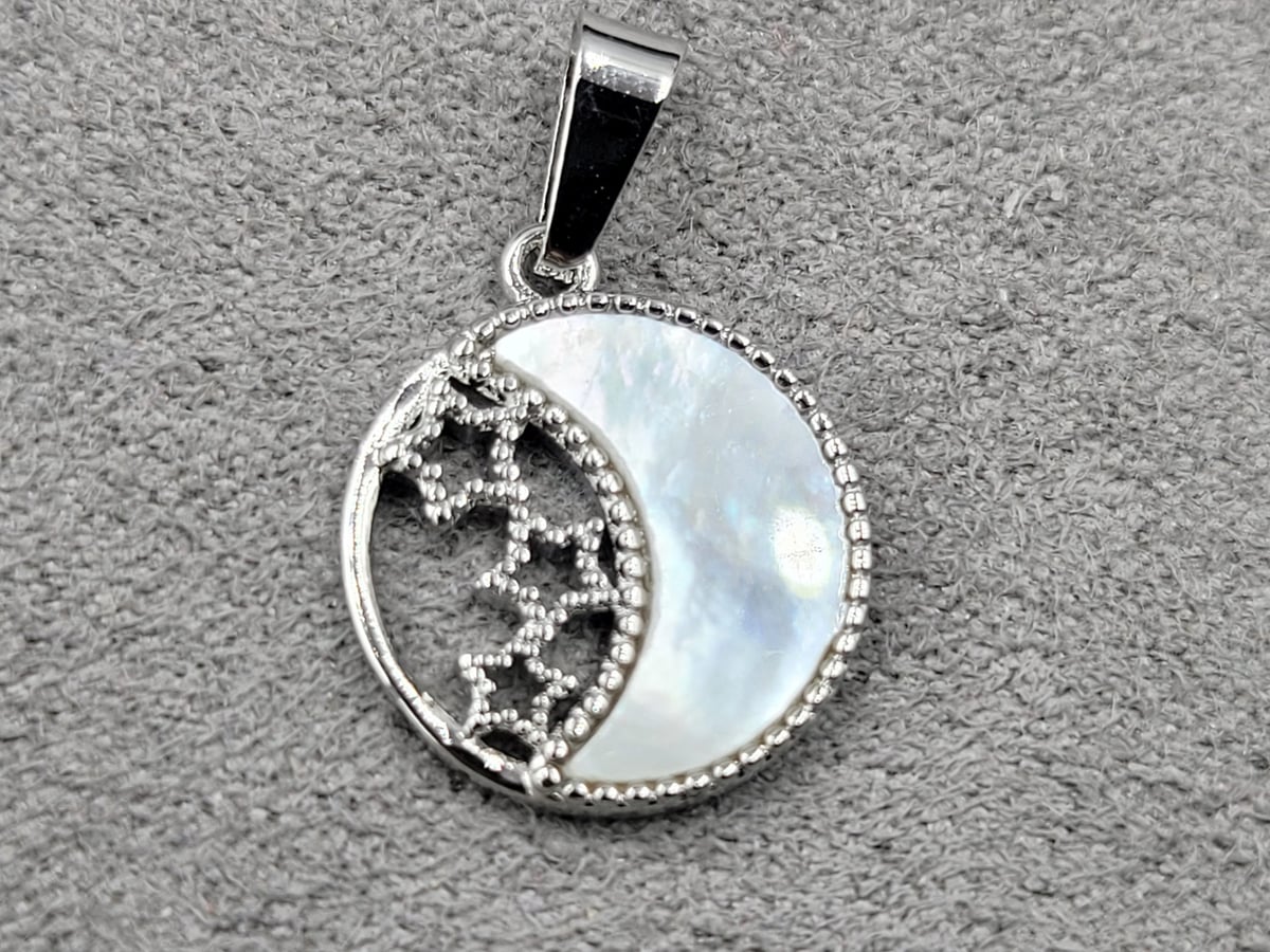 Підвіска 14 мм родій (гіпоалергений сплав)