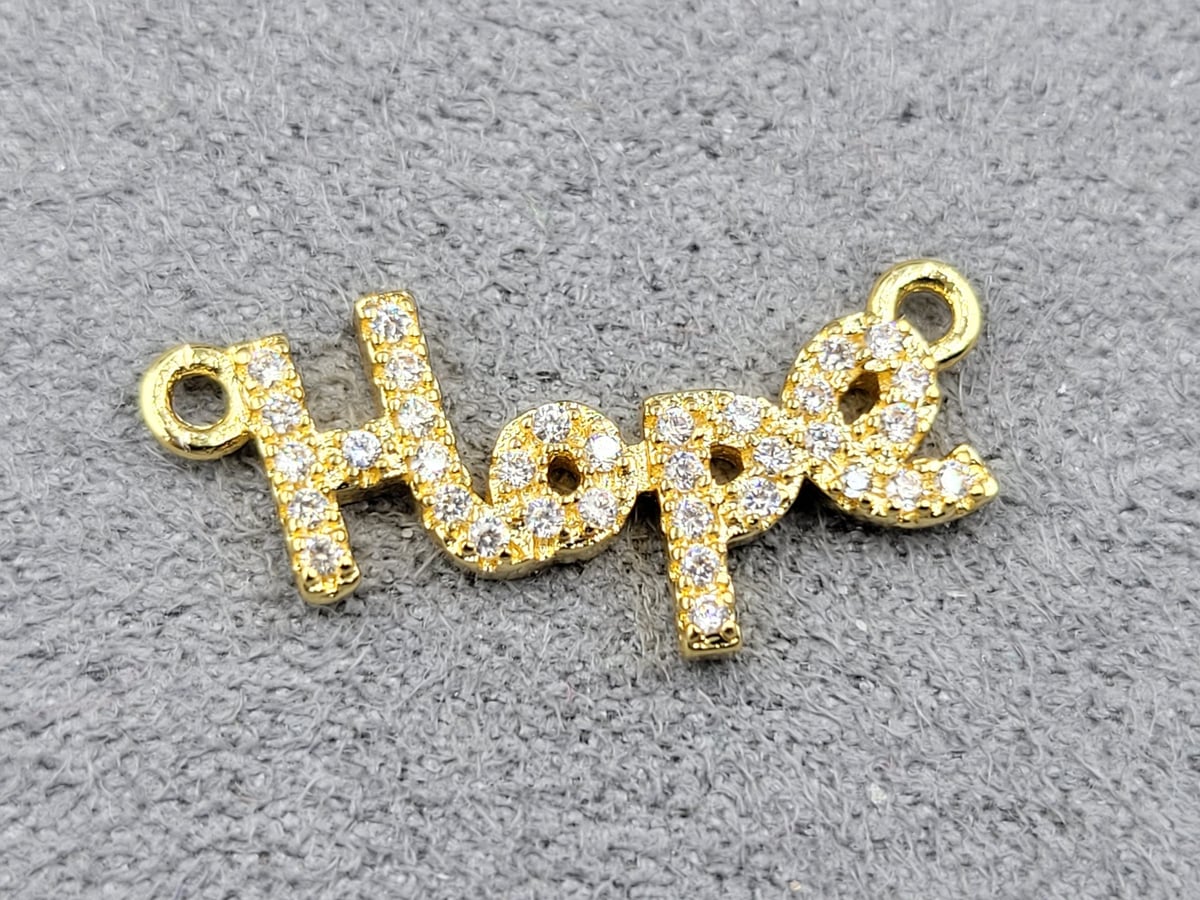 Конектор 10*21 мм колір лимонне золото (гіпоалергений сплав)