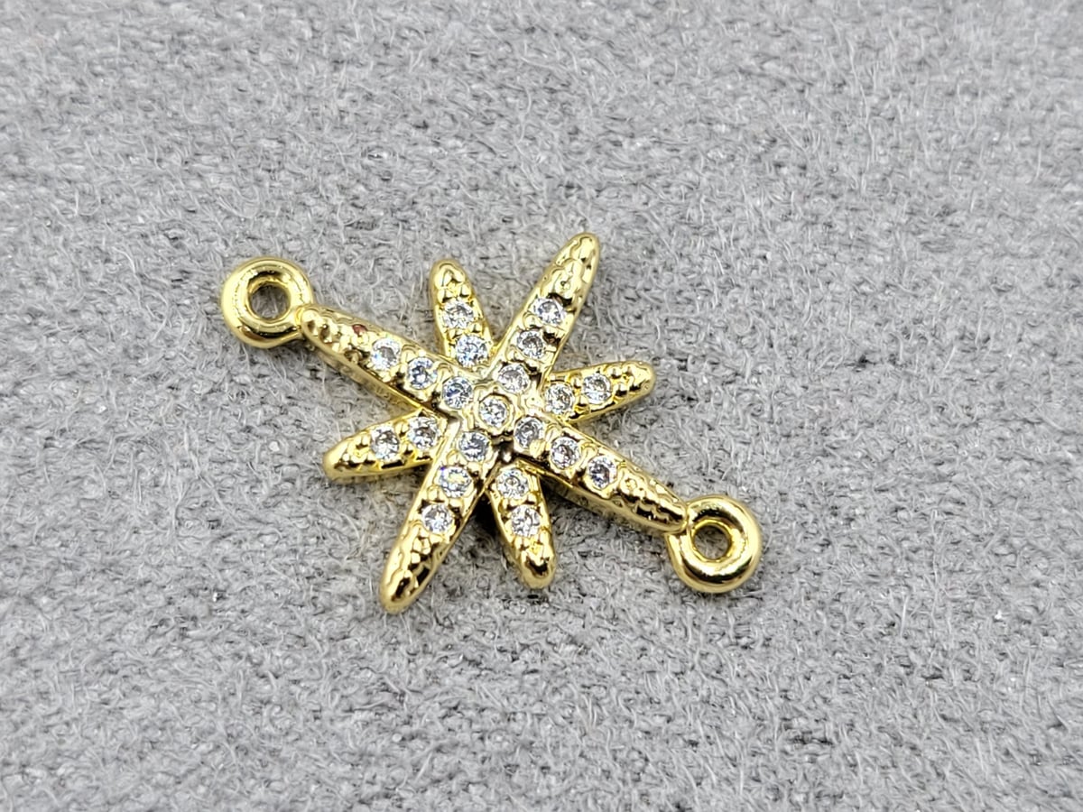 Конектор 12*17 мм колір лимонне золото (гіпоалергений сплав)