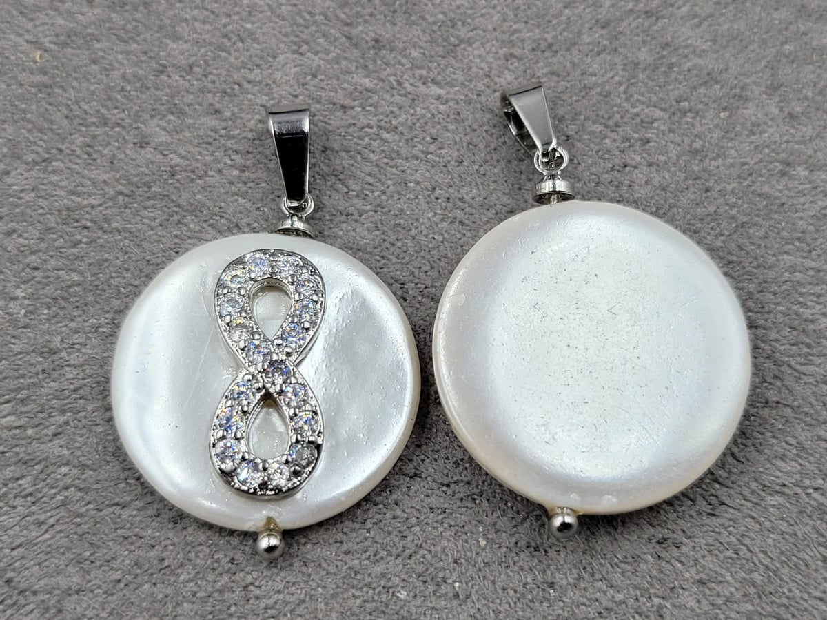 Підвіска 20 мм родій (гіпоалергений сплав)