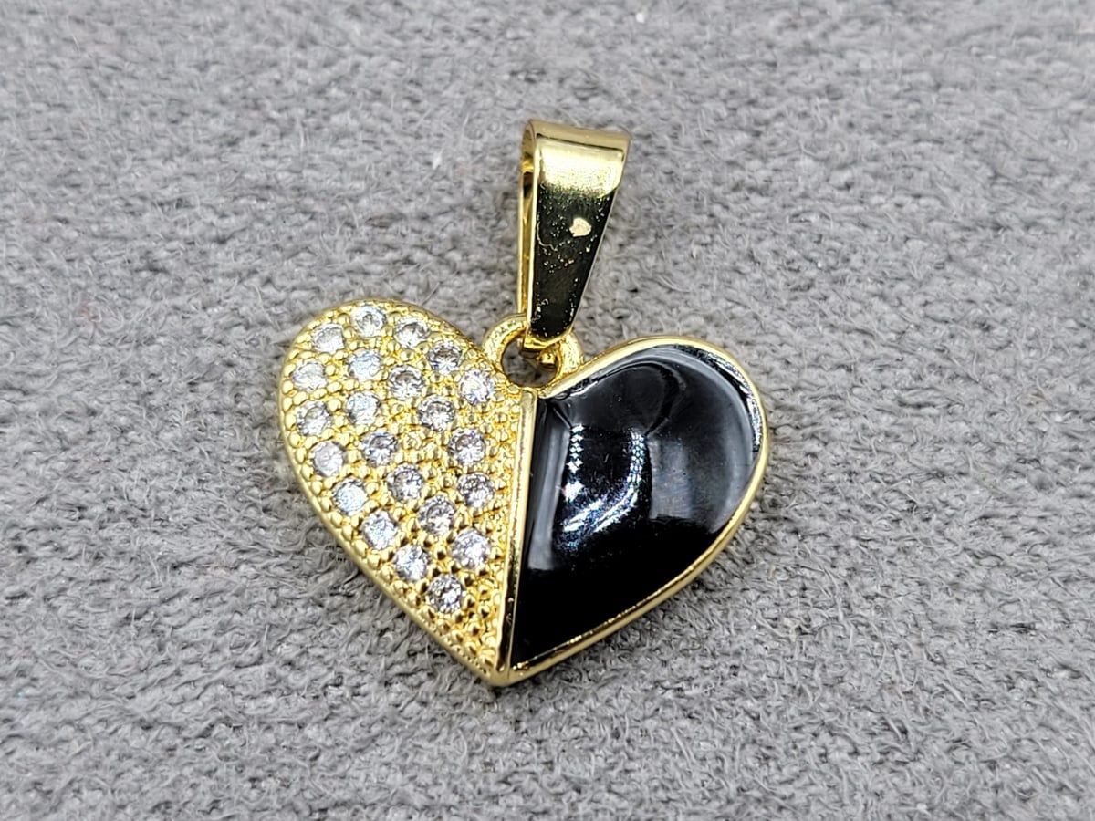 Підвіска 11*14 мм колір лимонне золото (гіпоалергений сплав)