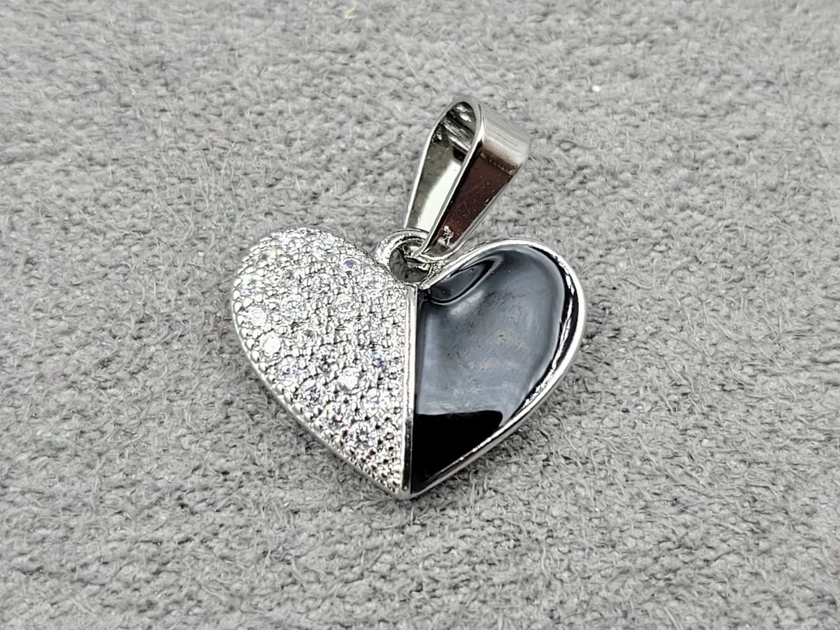 Підвіска 11*14 мм родій (гіпоалергений сплав)