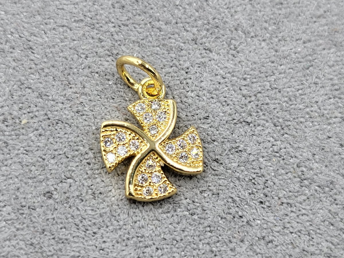 Підвіска 10*12 мм колір лимонне золото (гіпоалергений сплав)