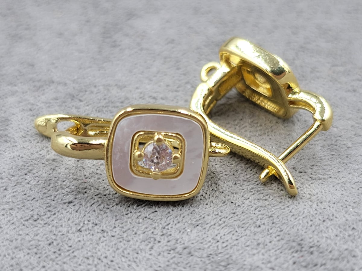 Швенза 10*18 мм колір лимоне золото (гіпоалергений сплав)