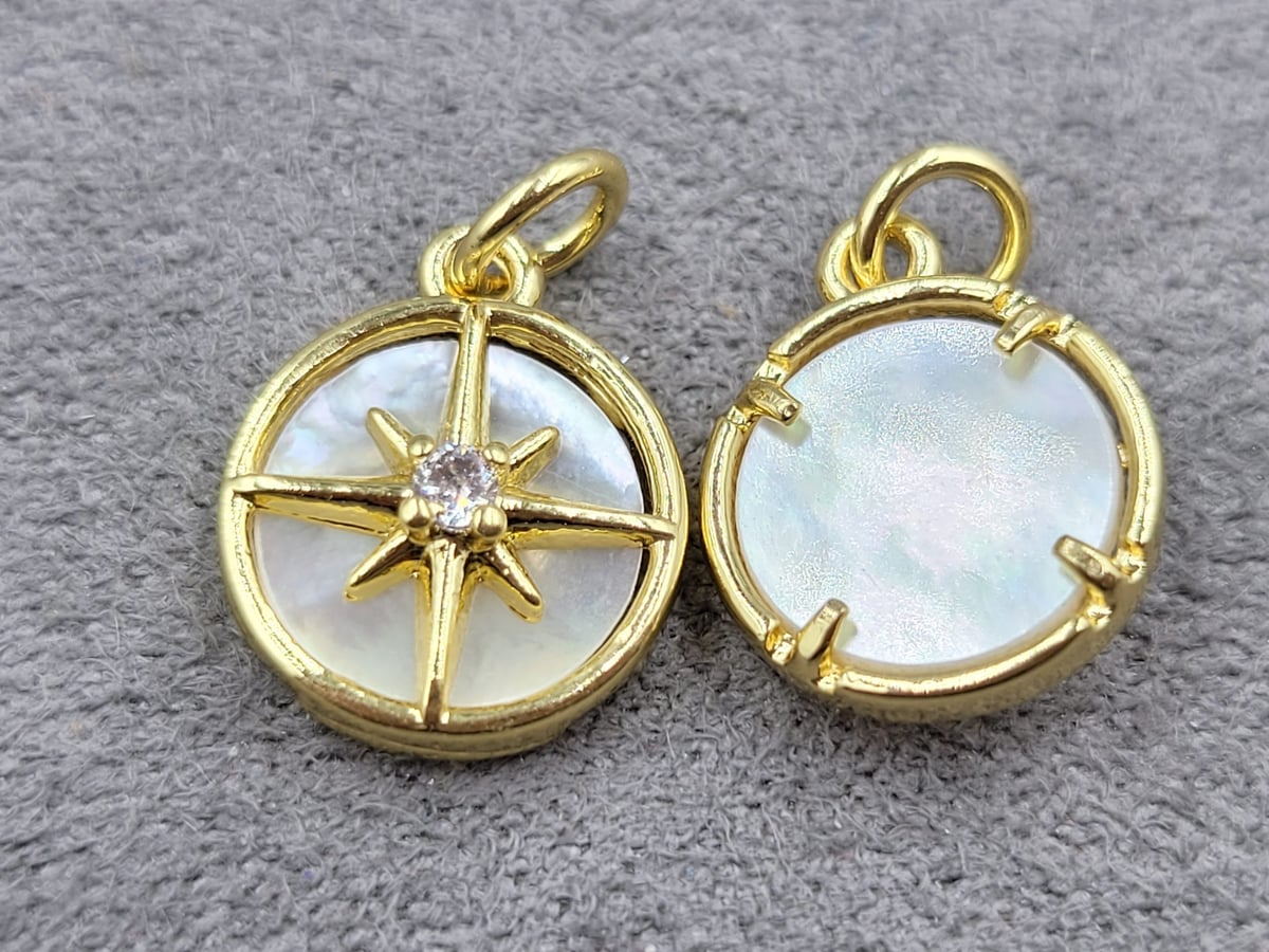 Підвіска 11 мм колір лимонне золото (гіпоалергений сплав)