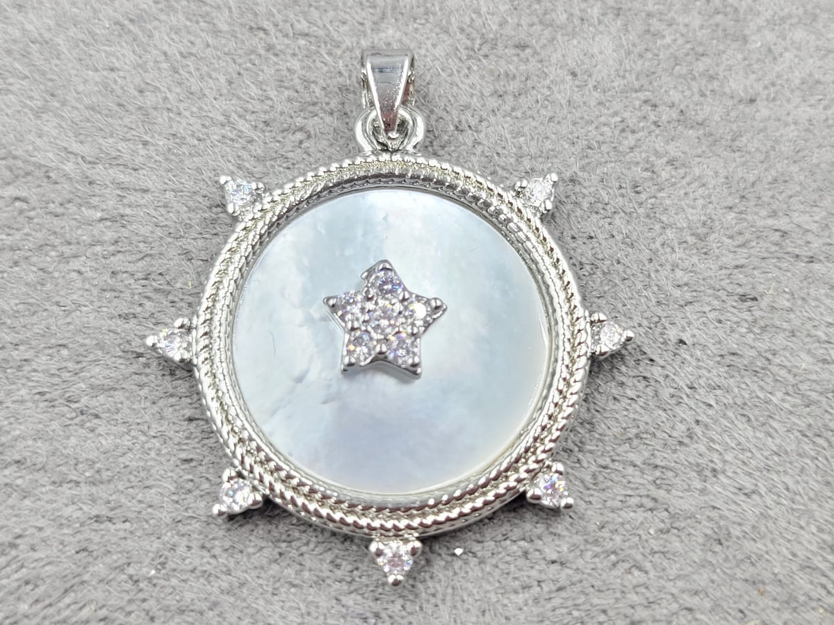 Підвіска 23 мм родій (гіпоалергений сплав)