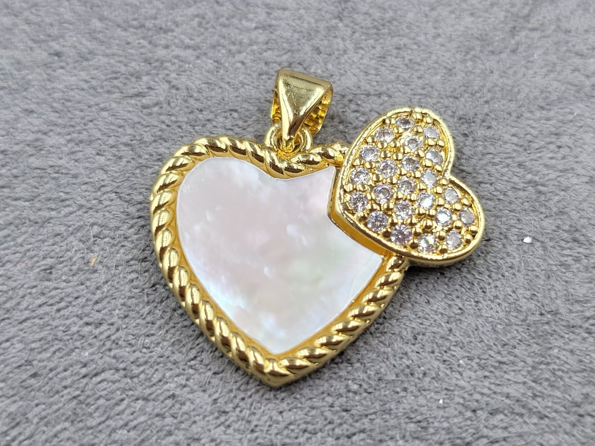 Підвіска 18*22 мм колір лимонне золото (гіпоалергений сплав)