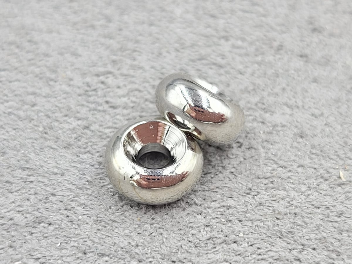 Рондель 8 мм товщ. 4 мм колір сталь (гіпоалергений сплав)