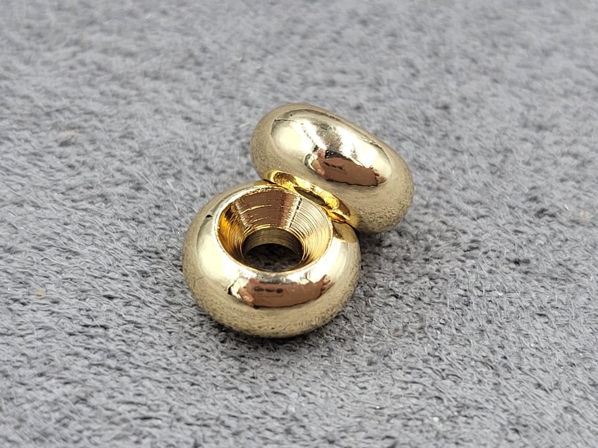 Рондель 8 мм товщ. 4 мм колір золото (гіпоалергений сплав)