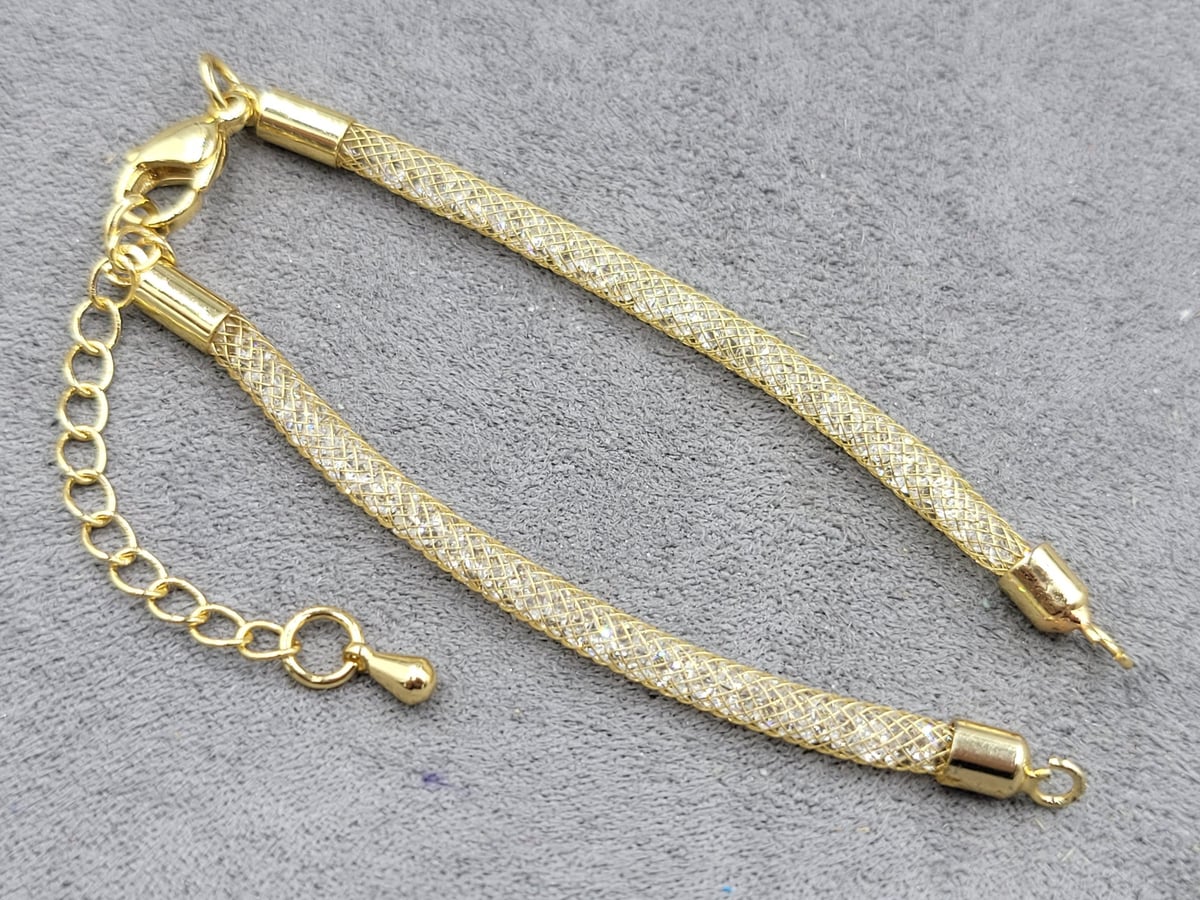 Основа для браслета колір лимонне золото (гіпоалергений сплав)