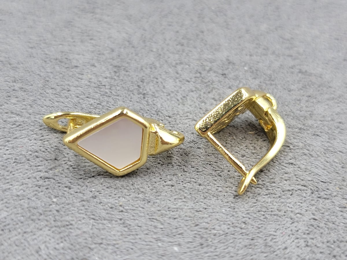 Швенза 9*16 мм колір лимоне золото (гіпоалергений сплав)