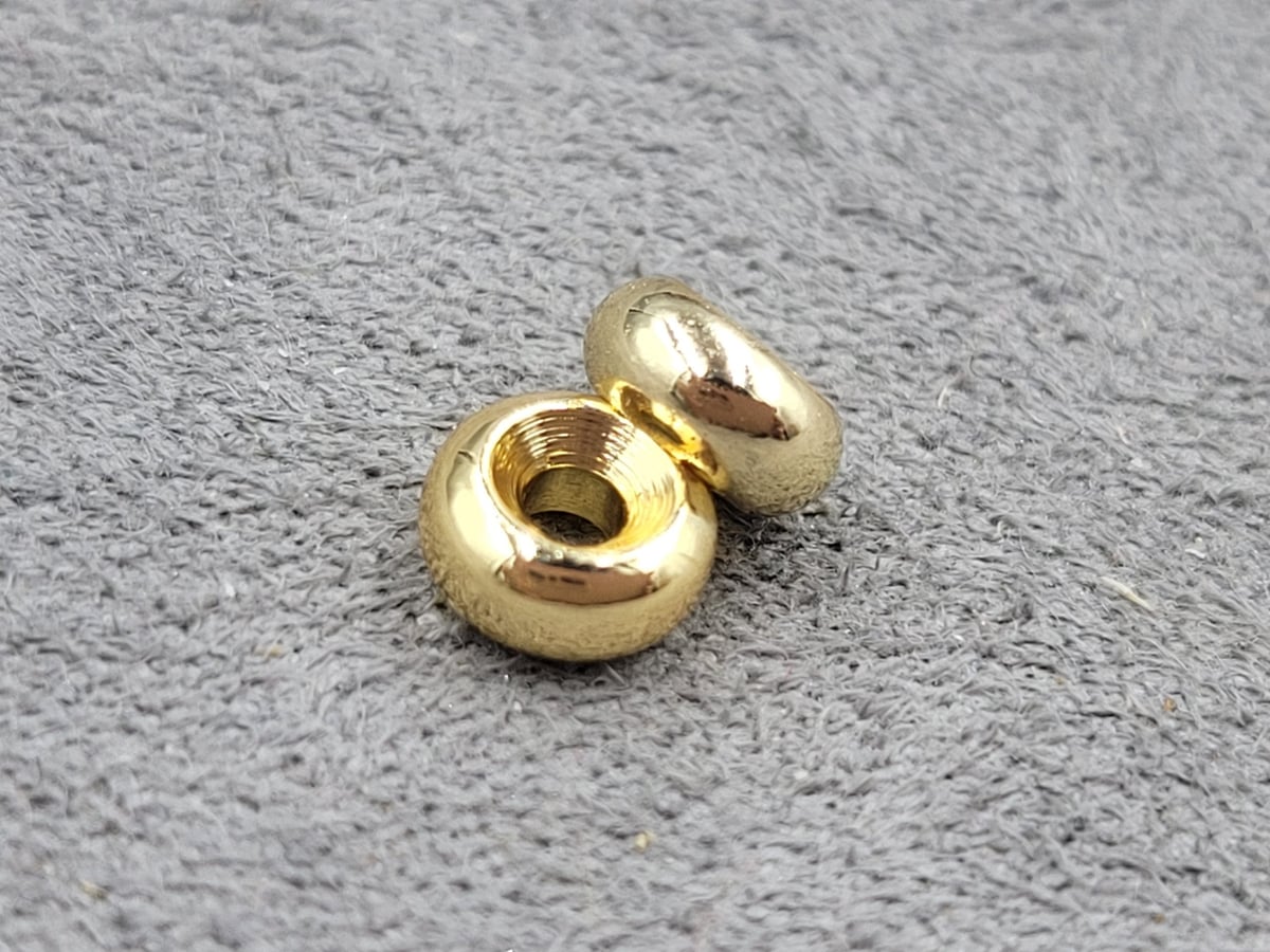 Рондель 6*2,8 мм колір золото (гипоалергений сплав)