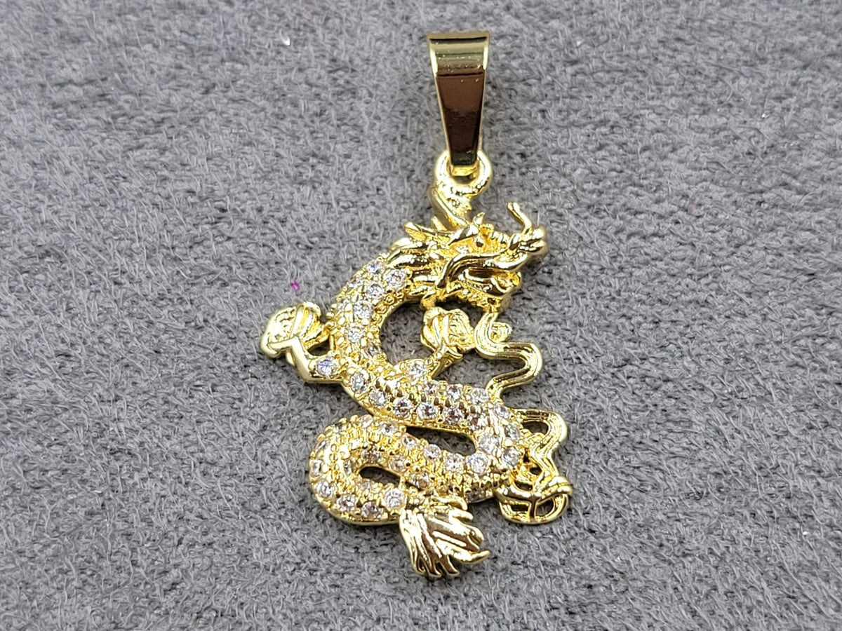 Підвіска 13*26 мм колір лимонне золото (гіпоалергений сплав)