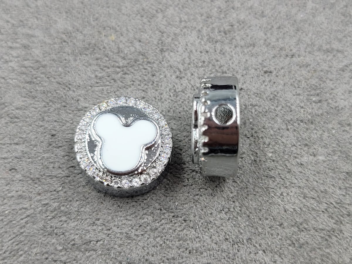 Бусина 5*12 мм колір сталь (гіпоалергений сплав)