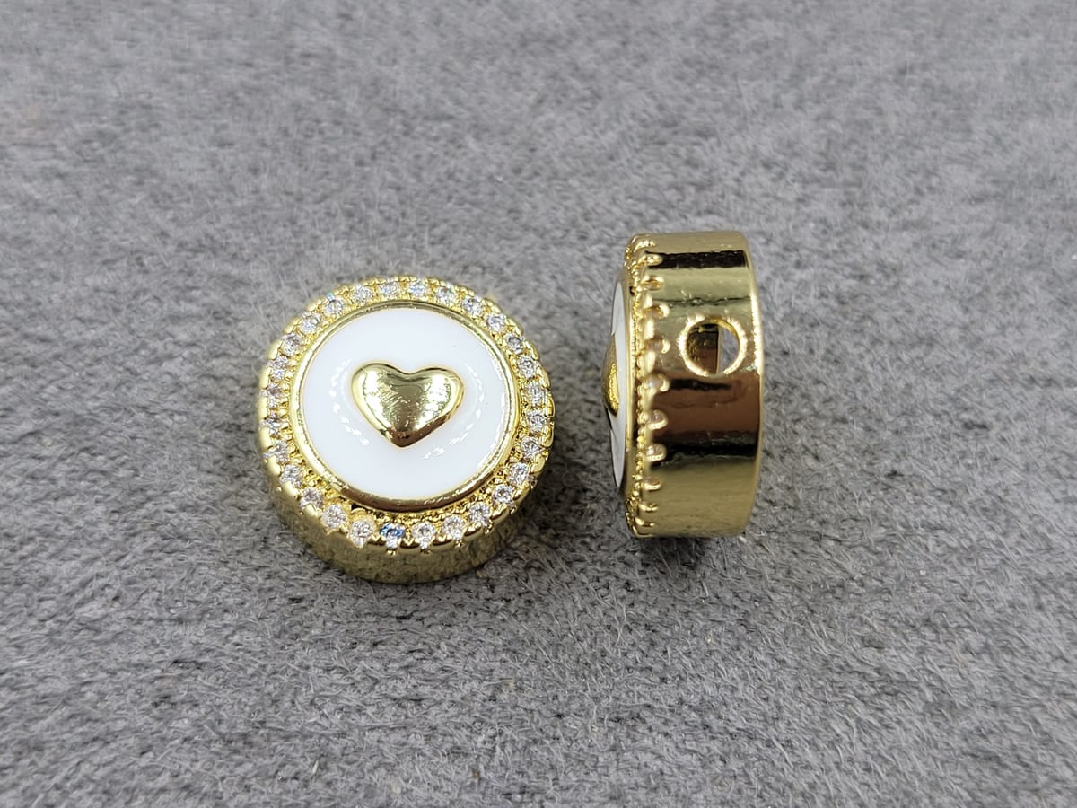 Бусина 5*12 мм колір лимонне золото (гіпоалергений сплав)