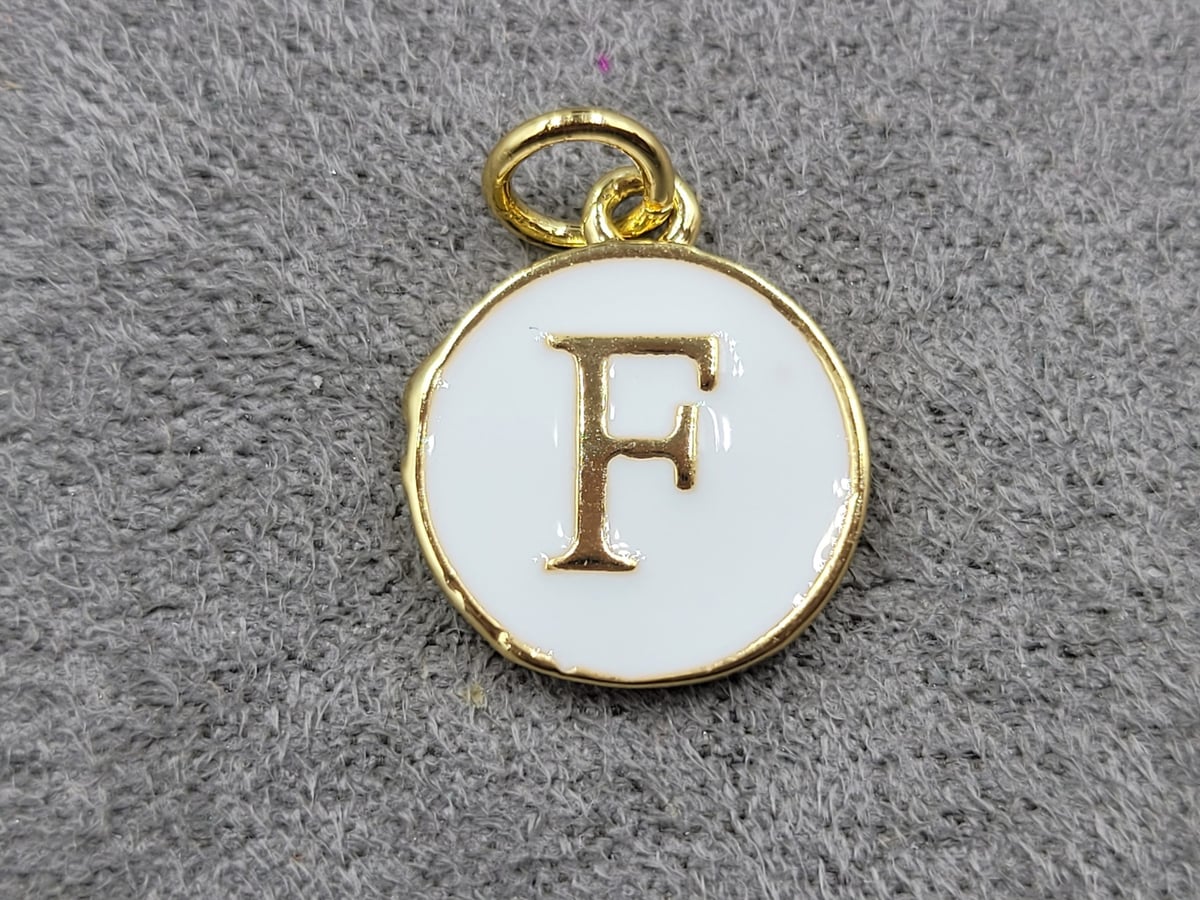 Підвіска 12 мм *F* колір лимонне золото (гіпоалергений сплав)