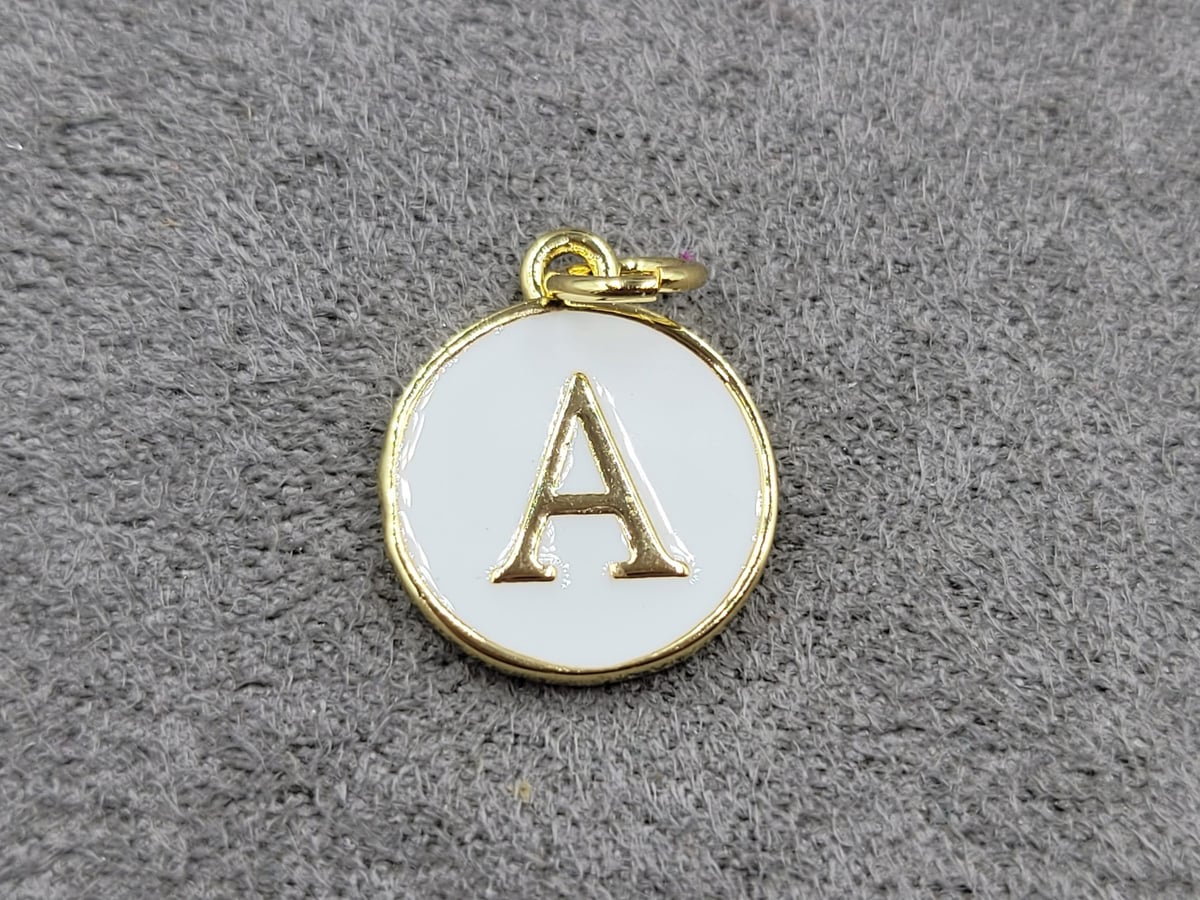 Підвіска 12 мм *А* колір лимонне золото (гіпоалергений сплав)