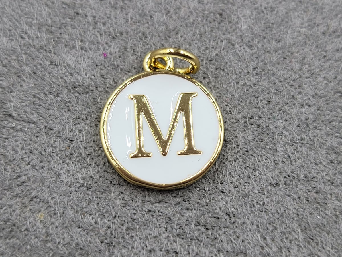 Підвіска 12 мм *М* колір лимонне золото (гіпоалергений сплав)