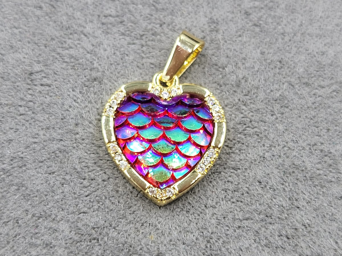 Підвіска 15*17 мм колір лимонне золото (гіпоалергений сплав)