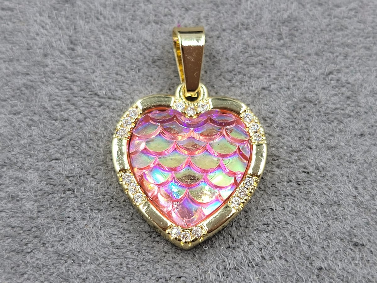 Підвіска 15*17 мм колір лимонне золото (гіпоалергений сплав)