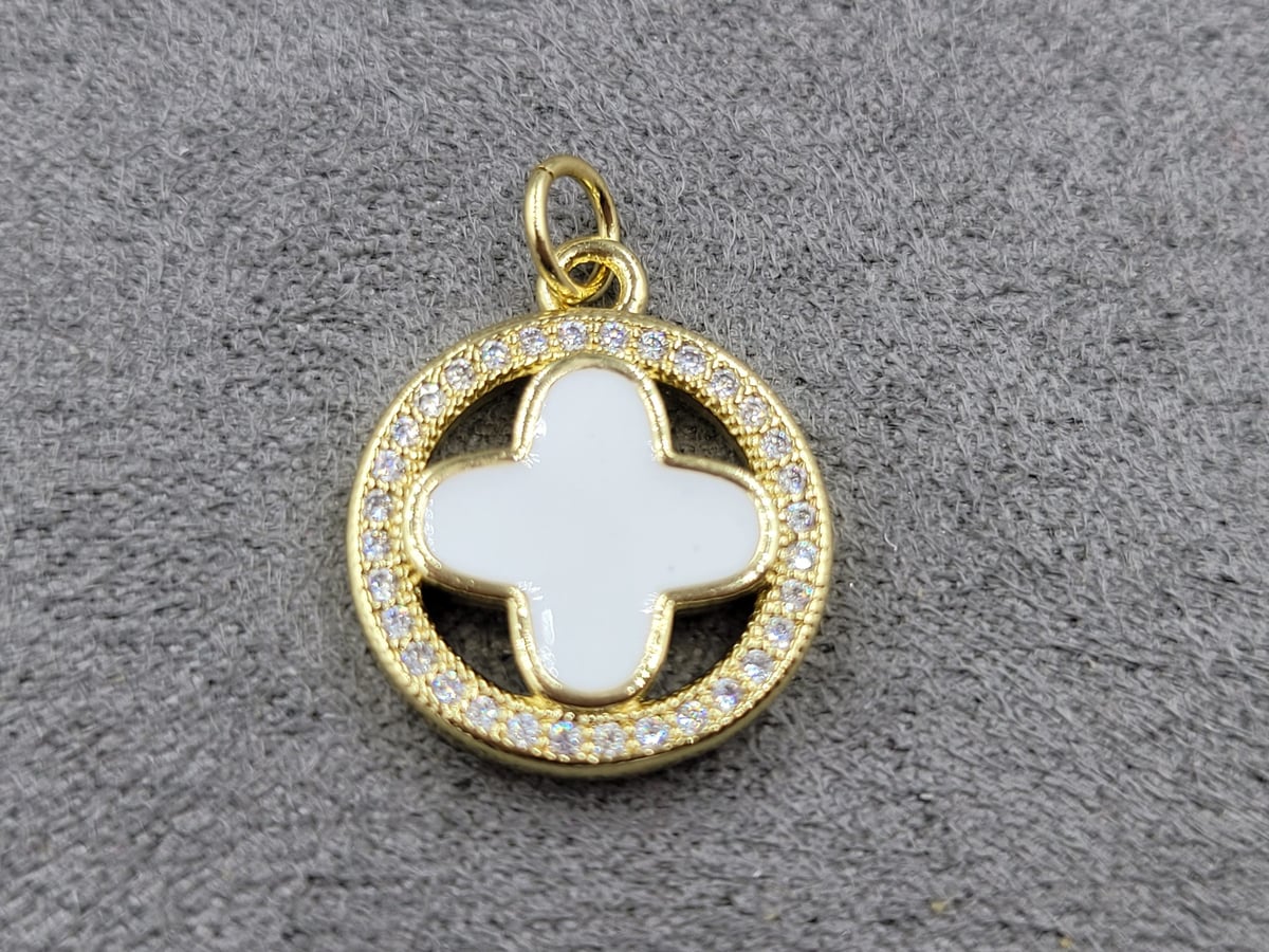 Підвіска 15 мм колір лимонне золото (гіпоалергений сплав)