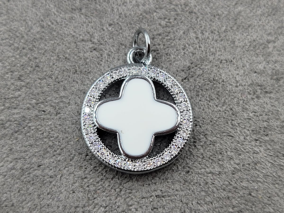 Підвіска 15 мм родій (гіпоалергений сплав)