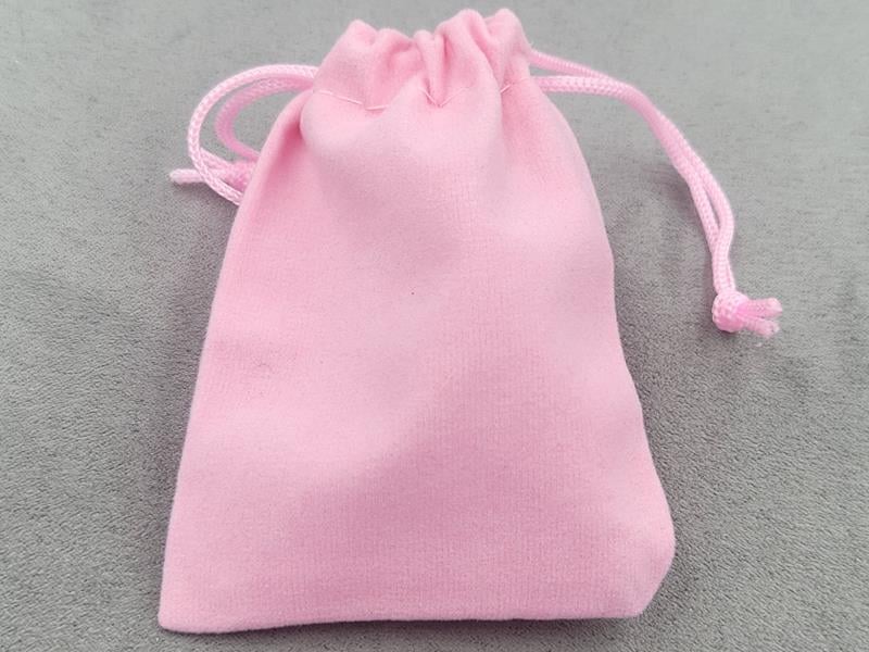 Мішечки бархатні 7*9 см 50 шт рожеві