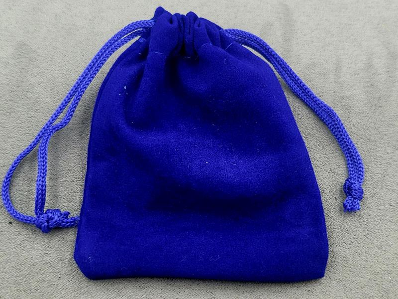 Мішечки бархатні 7*9 см 10 шт сині