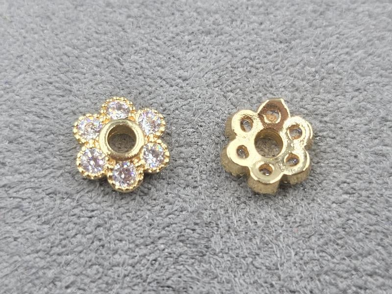 Обіймач 7,4 мм колір золото (гіпоалергений сплав)