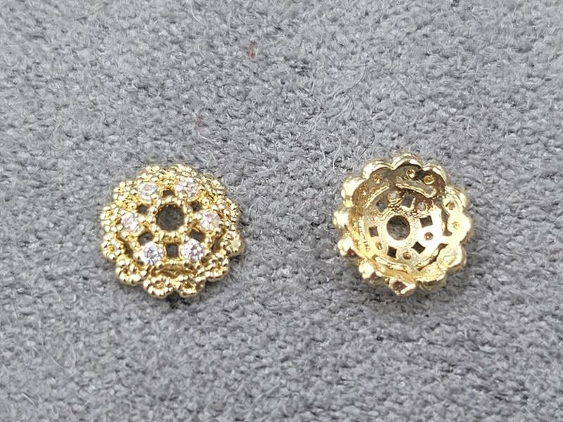 Обіймач 6 мм колір золото (гіпоалергений сплав)