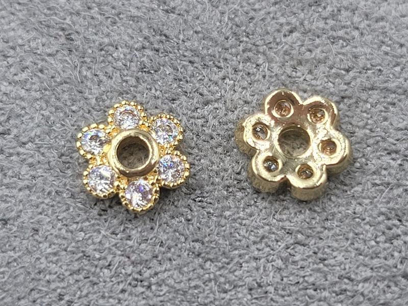 Обіймач 6 мм колір золото (гіпоалергений сплав)