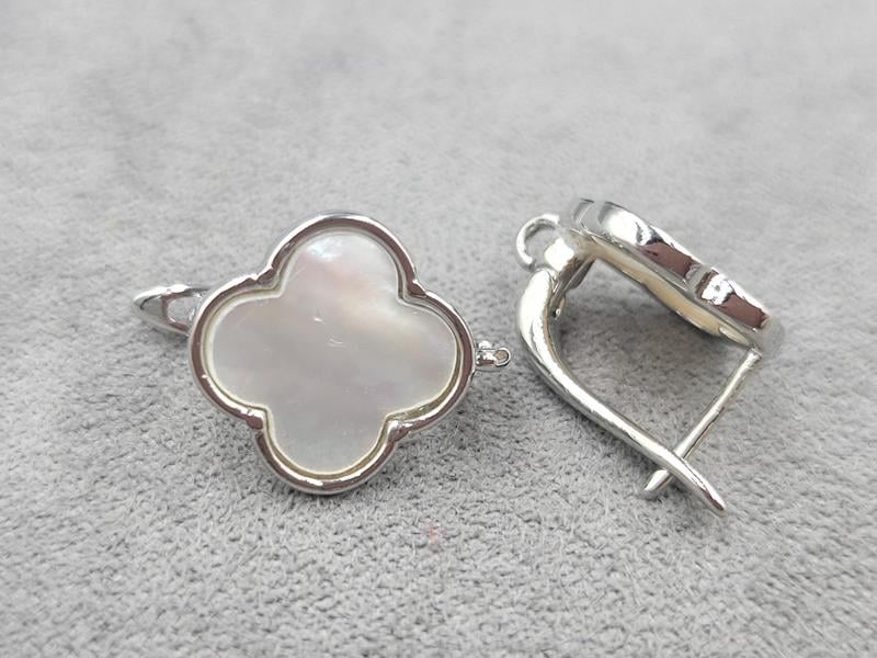 Швенза конюшина 14 мм колір сталь (гіпоалергений сплав)