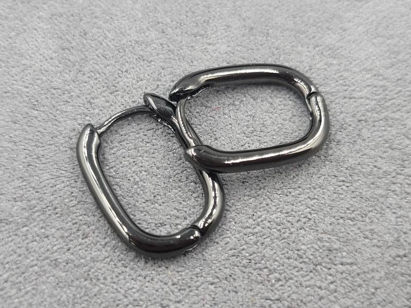 Швенза 14*18 мм колір чорний (гіпоалергений сплав)