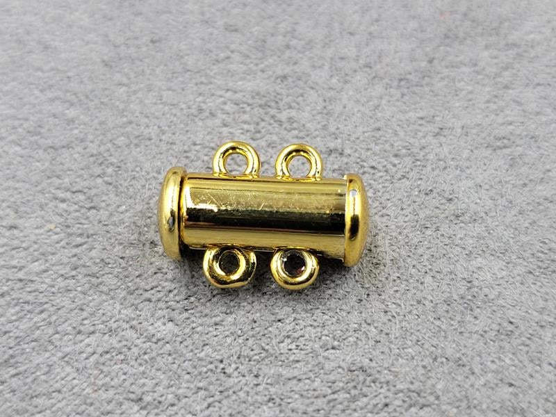 Замок магнітний 6*16 мм на 2 лінії колір лимонне золото