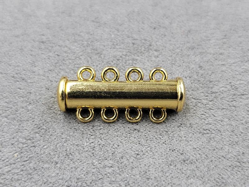 Замок магнітний 6*24 мм на 4 лінії колір золото