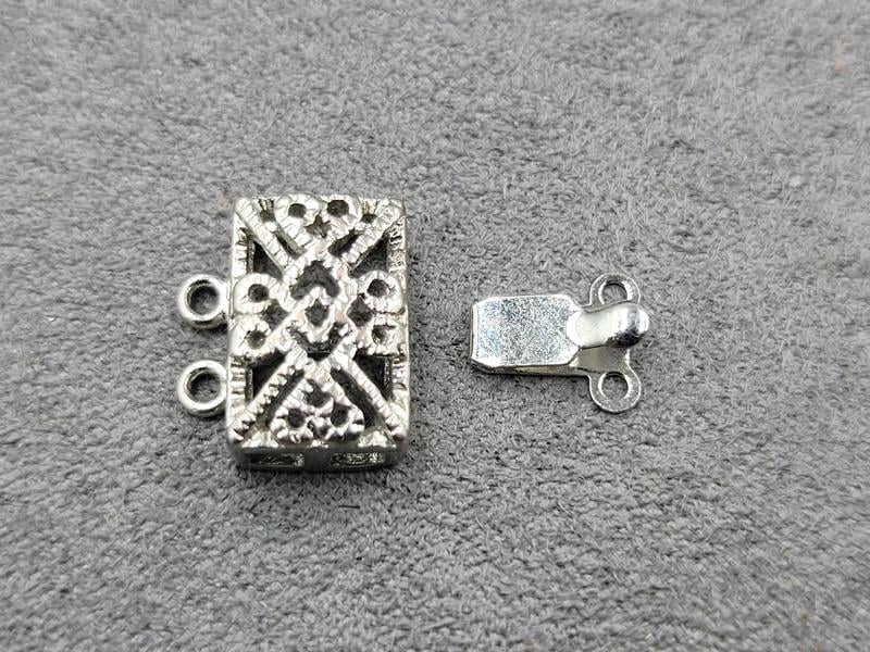 Замок 13*14 мм товщ. 5,5 мм колір сталь