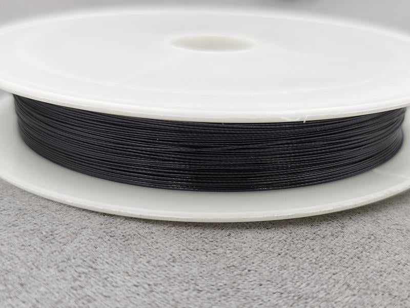 Ювелірний трос 0,3 мм 1 штука (біля 25 м) чорний