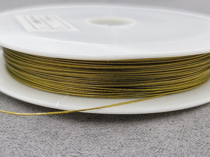 Ювелірний трос 0,38 мм 1 штука  (біля 25 м) бронза