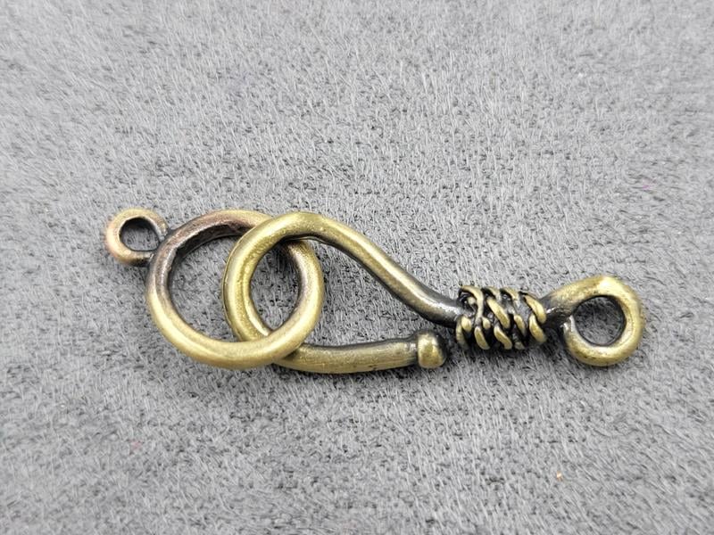 Замок тогл 10*34 мм колір бронза  (гіпоалергенний сплав)