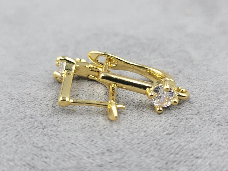 Швенза 5*16 мм колір лимоне золото (гіпоалергений сплав)