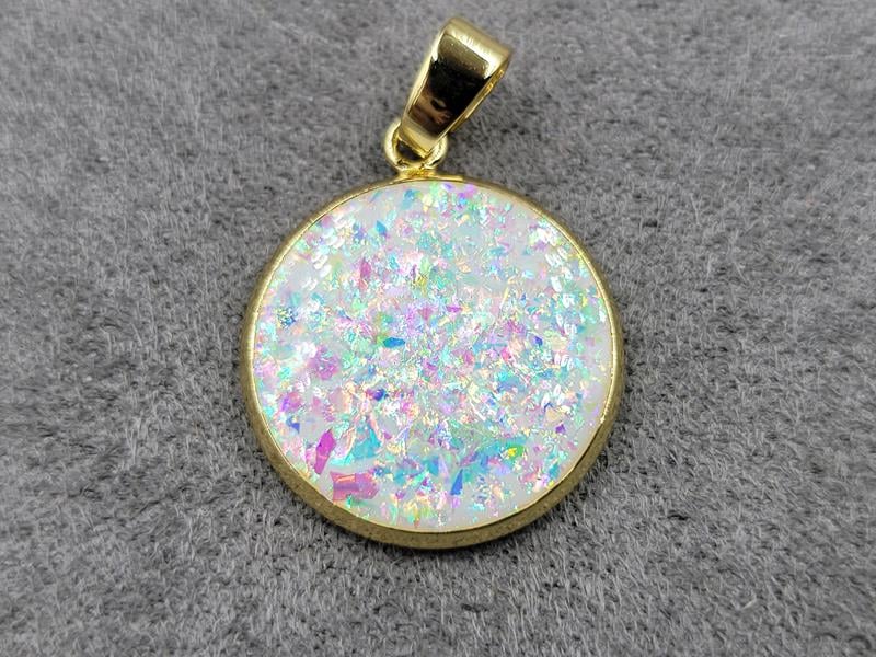 Підвіска 18 мм колір лимонне золото (гіпоалергений сплав)