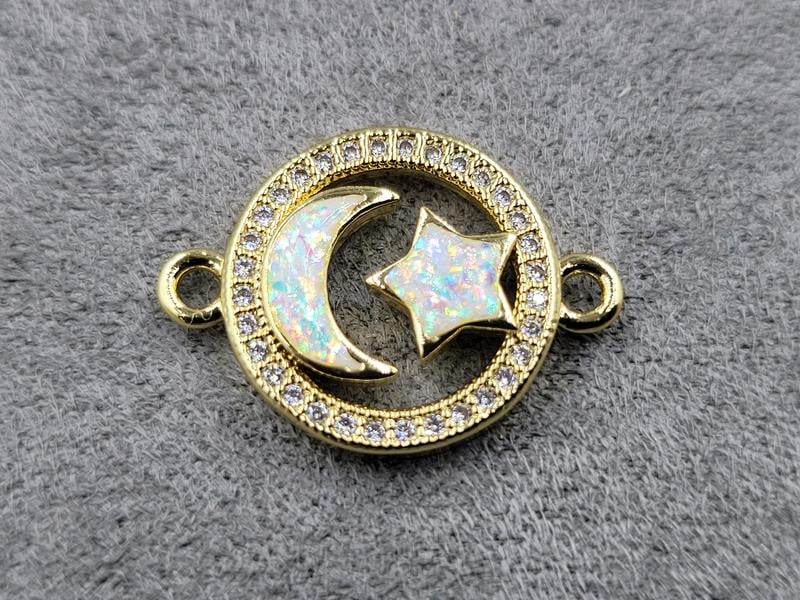 Конектор 16*22 мм колір лимонне золото (гіпоалергений сплав)