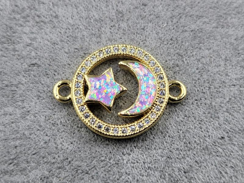 Конектор 16*22 мм колір лимонне золото (гіпоалергений сплав)