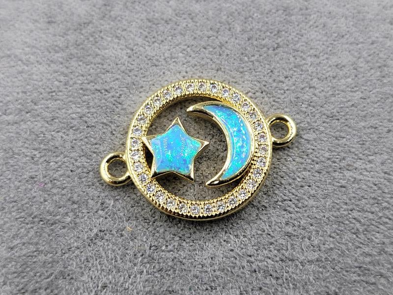 Конектор 16*22 мм колір лимонне золото (гіпоалергений сплав)