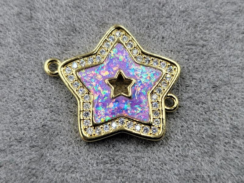 Конектор 18*21 мм колір лимонне золото (гіпоалергений сплав)