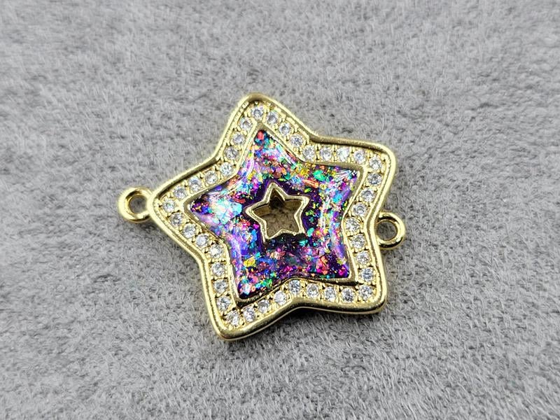 Конектор 18*21 мм колір лимонне золото (гіпоалергений сплав)